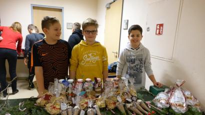 Bild: exb
Die Schüler präsentierten ein vielseitiges Warenangebot.