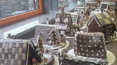 Bild: Wolfgang Sander
Eins schöner als das andere, jedes ein Unikat und nicht käuflich. Aber ersteigern kann man die Knusperhäuschen, beim zweiten Teil der Klösterlichen Weihnacht am Samstag – und mit etwas Glück gewinnt man dabei auch gleich noch echtes Gold.