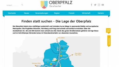 Bild: Benkhardt
Der REgionalmarketingverein soll die Oberpfalz bekannter machen. Hier ein Screenshot vom Internetauftritt für die Oberpfalz.