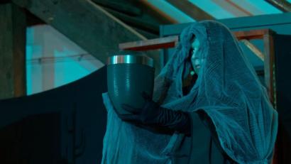 Bild: tr
Die Urne, die der Tod in Händen hält, beinhaltet die sterblichen Überreste von Scrooge.