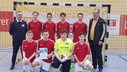 Bild: exb
Die U17-Junioren der SpVgg Pfreimd haben sich als Futsal-Kreismeister für die Bezirkstitelkämpfe qualifiziert.