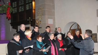 Bild: ads
Mit leichter, lebensfroher Barockmusik eröffnet das Palestrina-Ensemble das Konzert.