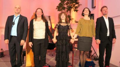 Bild: Hirsch
Die Saitentratzer begeisterten bei ihrem Konzert der Spitalkirche.