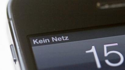 Bild: Inga Kjer/dpa
"Kein Netz" - in Deutschland gibt es noch einige Regionen, die schlechtes Netz garantieren.