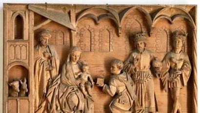 Archivbild: Rainer Christoph
Das Holzrelief in der Franziskaner-Kirche in Ingolstadt zeigt eine beeindruckende Darstellung der Heiligen Drei Könige.