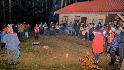 Bild: tu
Waldweihnacht des TSV-Skiclubs.