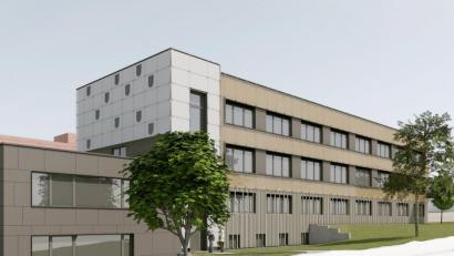 Grafik: Architekturbüro Schönberger
Mit einem Kostenansatz von 2,5 Millionen Euro bildet der Erweiterungsbau am Landratsamt in Schwandorf einen der Investitionsschwerpunkte des neuen Jahres.