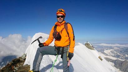Bild: privat
Am Ziel seiner Träume: Der Weidener Uwe Dressel stand am 31. Juli 2018 zusammen mit Bergführer Alex Scherl aus Augsburg auf dem Matterhorn-Gipfel.