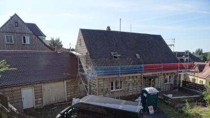 Bild: ak
Das Daddy-Haus beim Abbruch.