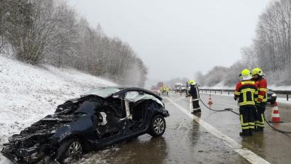 Bild: Alexander Auer
Zwischen Bad Abbach und Hausen kam ein Mazda-Fahrer von der A 93 ab.