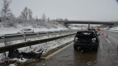 Bild: dob
Die Autobahn A 6 war am Samstagvormittag auf Höhe Vohenstrauß aufgrund des Unfalls etwa eine Stunde halbseitig gesperrt.