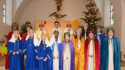 Bild: bey
Die Sternsinger aus Burkhardsreuth.