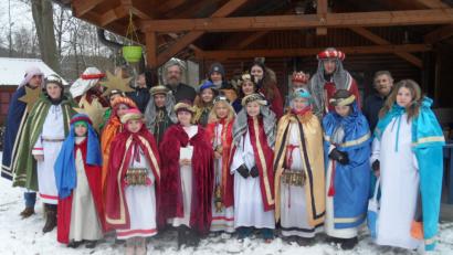Bild: she
Vor ihrer Aktion wurden die Sternsinger in der OWV-Hütte bewirtet.