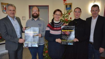 Bild: jr
Auf das 10. Neujahrskonzert der Stadt Mitterteich freuen sich (von links) Bürgermeister Roland Grillmeier, Jakob Johannes Schröder (Orchester), Carol Bischoff (Gesang), Silvia Brauneis (Ballett) und Kreismusikschulleiter Tobias Böhm.