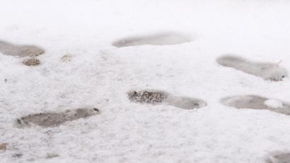 Symbolbild:  Matthias Bein/dpa-Zentralbild/dpa
Spuren im Schnee, wie hier auf einem Symbolbild, haben in Ursensollen für Unbehagen gesorgt: Ein Unbekannter hat sie in der Nacht zum Freitag hinterlassen.