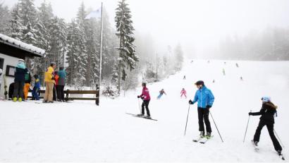 Bild: mef
Gerne kamen die Wintersportler aus der Region zum Wurmstein.