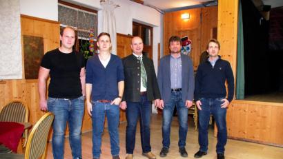 Bild: müb
Die Referenten des Abends (von links): Andreas Gradl, Anton Neumann, Thomas Mayer (Amt für Ernährung, Landwirtschaft und Forsten Regensburg), Wolfgang Wittmann, Thomas Huber (Firma Belchim).