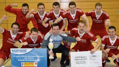 Bild: mr
So sehn Sieger aus: Die Spvgg Pfreimd ist Kreismeister im Futsal.