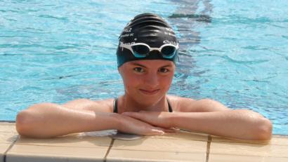 Bild: gb
Kathrin Bachmeier holte in Weiden zwei Oberpfalztitel über die Kurzbahn für die Tirschenreuther Schwimmer.