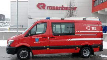 Bild: jp
Das neue Feuerwehrauto, ein Mercedes Sprinter, hat 190 PS.