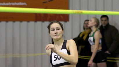 Bild: Kiefner
Magdalena Müller beim konzentrierten Anlauf.