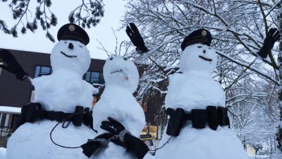 Bild: Polizei Schwaben
Auch Polizisten mögen einen Scherz.