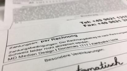 Bild: upl
Wer ein solches Fax bekommt, sollte vorsichtig sein.