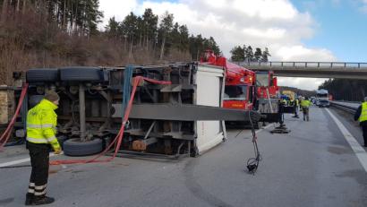 Bild: Christopher Dotzler
Der Anhänger blockiert die A6