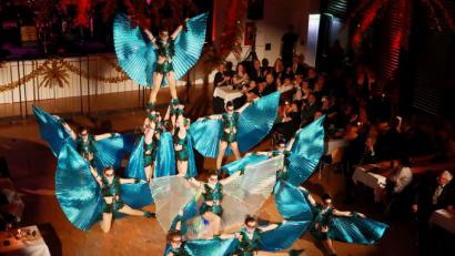 Bild: njn
Als "Paradiesvögel" bezaubert die TSV-Tanzgruppe De Luxe das Publikum.