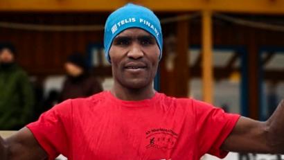 Bild: exb
Nicht zufrieden mit seiner Leistung war Mohammed Tora, der Auftaktsieger bei der Winterlauf-Challenge.