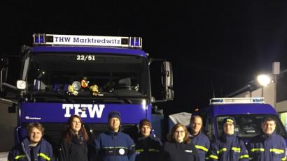 Bild: THW/exb
Das THW Marktredwitz im Einsatz in Reit im Winkl.