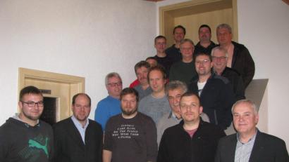 Bild: exb
Der Vorstand der IG-Wasser Zinst mit Wassermeister, Wasserwarten und Beisitzern.