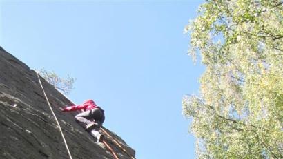 Bild: exb
Der Klettertag im Steinwald ist im September.