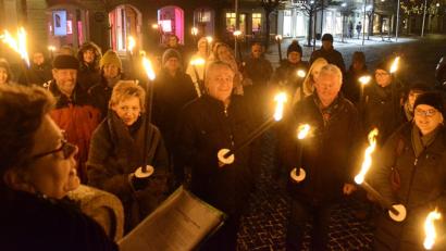 Bild: Kunz
Eine informative Fackelwanderung durch die Innenstadt mit Petra Vorsatz