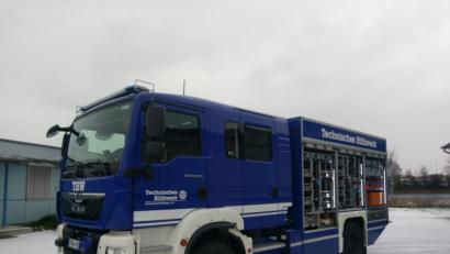 Bild: exb
Der neue Gerätekraftwagen mit seinen zahlreichen Fächern ermöglicht einen schnellen Griff auf die Werkzeuge.