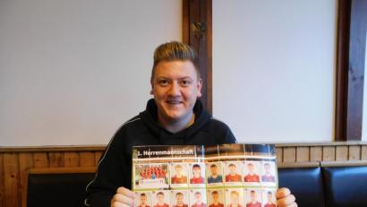 Bild: msh
Marco Streit, Abteilungsleiter Fußball beim SC Kirchenthumbach, hatte die Idee zum Stickeralbum.