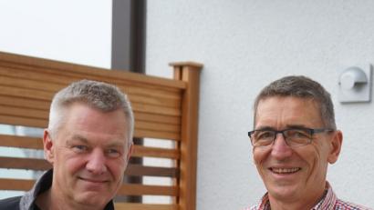 Bild: abi
Markus Morgenroth und Peter Karl (links) haben den Fichtelgebirgsmarathon vorbereitet.