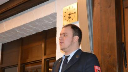 Bild: bej
Jugendwart Michael Kulzer hatte nur lobende Worte für den Nachwuchs der Kulzer Wehr.