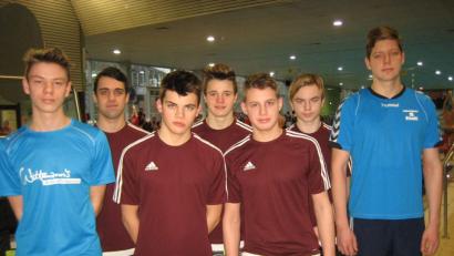 Bild: rbg
Die Herren der SG Nordoberpfalz mit von links: Leonard Hieke, Jonas Ducheck, Leon Ducheck, Kilian Züllich, Patrick Walter, Fynn Legat und Markus Ruff.