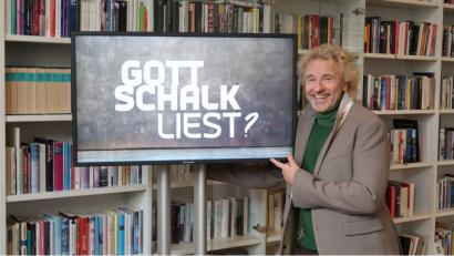 Bild: Kunz
Thomas Gottschalk präsentiert im Münchner Literaturhaus sein neues Literaturformat.