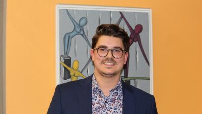 Bild: dwi
"Hips" von Frederic Glaser: Der 26-Jährige überrascht mit selbst angeeigneten Techniken und ästhetischer Malerei.