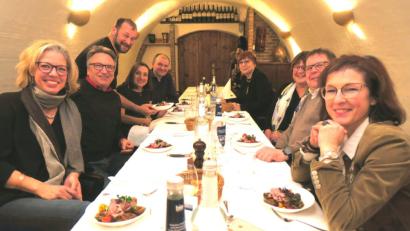 Bild: Hirsch
Die Organisatoren des Schlemmer-Events durften im Restaurant Hufschmiede schon einmal Probe-Essen.