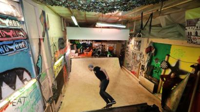 Bild: Wolfgang Steinbacher
Das ist in Amberg einmalig: Die Macher der Kulturfabrik haben an der Kugelbühlstraße eine Skater-Anlage gebaut.
