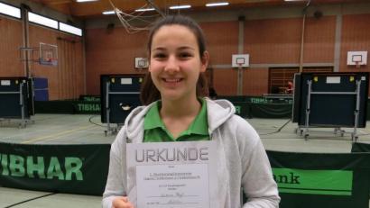 Bild: exb
Antonia Heigl holte den fünften Platz beim Bezirksranglistenturnier in Burglengenfeld.