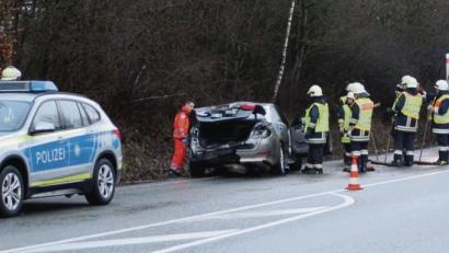 Bild: bjp
Das Heck des Kia ist komplett verbeult.