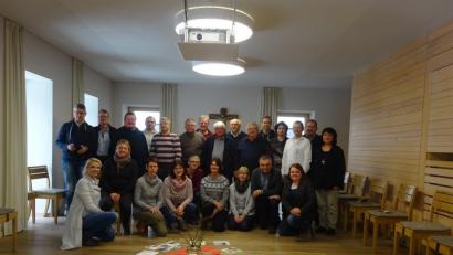 Bild: wrm
Die Mitglieder des Pfarrgemeinderates und der Kirchenverwaltung genießen die kleine Auszeit in Johannisthal.