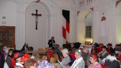 Bild: kgg
Recht lustig ging es beim Offenen Singen am Montag in der Klosteraula zu.