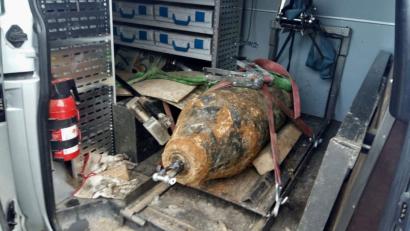 Bild: Alexander Auer
Die Fliegerbombe in Obertraubling wurde entschärft.