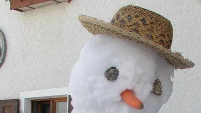 Bild: gis
In Hüttstadl verabschiedet sich langsam der Winter.