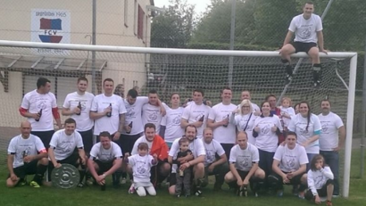 Bild: soj
Ein Bild aus erfolgreicheren Zeiten: Aus der Saison 2014/15, kurz nach dem in Vorbach gewonnenen Aufstiegsspiel in die A- Klasse.